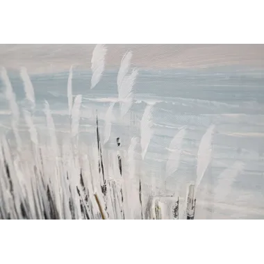 Malowany Obraz na Płótnie Pomost 120x3,8x80 cm